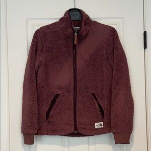 The North Face Burgundy Fleece Jacket